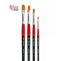 Пензель Синтетика плоска, 101, № 2, коротка ручка ROSA Studio