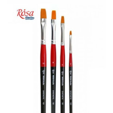 Пензель Синтетика плоска, 101, № 2, коротка ручка ROSA Studio