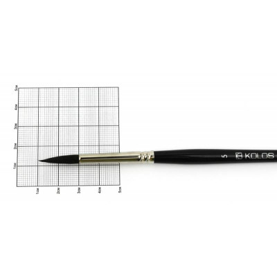 Кисть Белка круглая, Classic 3049R, № 5, короткая ручка KOLOS