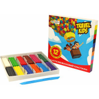 Пластилін "Travel kids", 12 кол., 144 г зі стеком, ГАММА