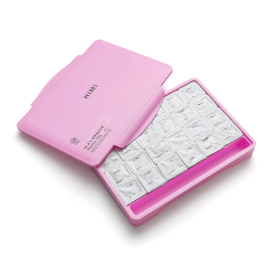 Набор гуашевых красок HIMI Jelly Cup 24x30 мл, 3 кисти, розовый пластиковый пенал Набор гуашевых красок HIMI Jelly Cup 24x30 мл, 3 кисти, розовый пластиковый пенал