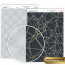 Папір двосторонній дизайнерський матовий „Gold Polygon з тисненням, 21х29,7 см, 200 гм2, ROSA TALENT (5318092)