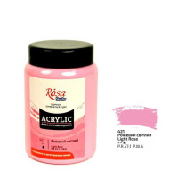 Фарба акрилова, Рожева світла, 400 мл, ROSA Studio