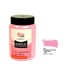 Краска акриловая, Розовая светлая, 400 мл, ROSA Studio
