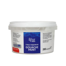 Фарба гуашева, Білила титанові, 280 мл, ROSA Studio