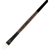 Пензель Синтетика овальна, MOON 1203FR, №10, коротка ручка ROSA 1203FR10 