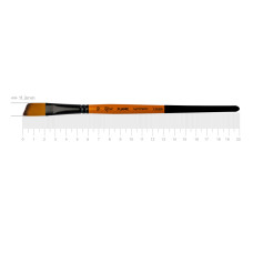 Кисть Синтетика угловая, FLAME 1368А, №10, кор ручка ROSA 1368А10