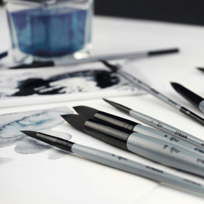 Синтетика кругла, STREAM 132, № 1, к.р. пензель ROSA (18513201)