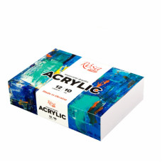 Набор акриловых красок COLOR 12x10 мл, ROSA START 322111003