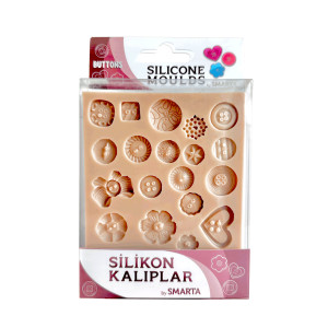Силіконовий молд, Гудзики, 10,5х13 см, Smarta