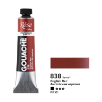Краска гуашевая 838 Английский красный ROSA Gallery, туба 20 мл