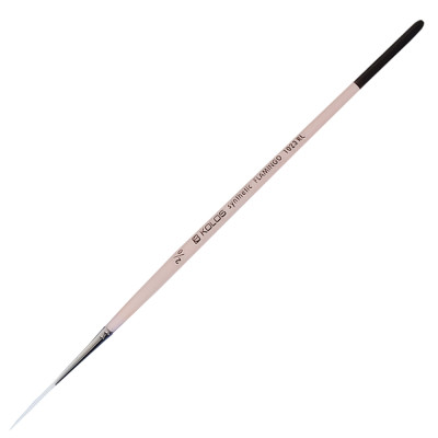 Пензель Синтетика лайнер, Flamingo 1023RL, №2/0, коротка ручка KOLOS