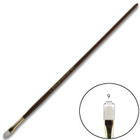 Пензель Синтетика овальна, Snow 1098FR, № 6, довга ручка KOLOS