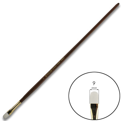 Пензель Синтетика овальна, Snow 1098FR, № 6, довга ручка KOLOS