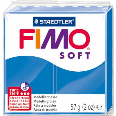 Пластика мягкая Fimo Soft Синяя, 57 г.