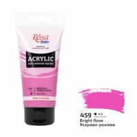Акрилова фарба №459 Яскраво-рожева ROSA Studio, 75 мл