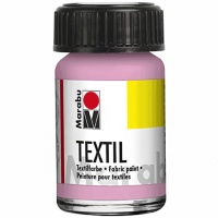 Фарба акрилова, Рожева світла, 15 мл, д/св. тканин, Marabu