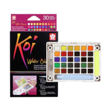 Набор акварельных красок KOI WATERCOLORS SKETCHBOX 24 цвета, Sakura