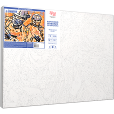 Набор-стандарт, картина по номерам, Бесстрашные воины, 35х45 см, ROSA START