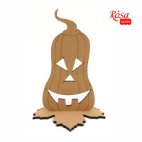 Заготовка „Тыква на Хэллоуин“ 1, на подставке, МДФ, 19,8х17,4х28,5 см, ROSA TALENT