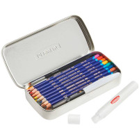 Набір чорнильних олівців Inktense Wash Set у металевому пеналі, (8 Inktense, пензель з резервуаром, спрей для води), Derwent