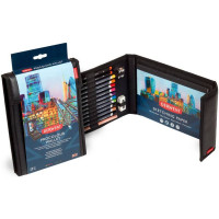 Набір кольорових олівців Procolour Wallet у пеналі, (10 Procolour, 2 Graphic, Blender + accessories), Derwent