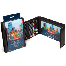 Набор цветных карандашей Procolour Wallet в пенале, (10 Procolour, 2 Graphic, Blender + accessories), Derwent