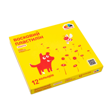 Пластилин восковой Малыши, 12 цв 144 гр, ГАММА 100304