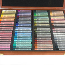 Пастель сухая, проф, полутв, 96 цв, квадр, дерево, MPL-96W, MUNGYO