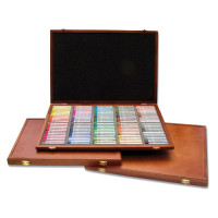 Пастель суха, проф., напівтв.,120кол., квадр., дерево, MPL-120W, MUNGYO