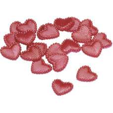 Набор пластиковых сердец, Красный, 1,2 см, 48 шт, Knorr Prandell