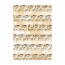 Велум напівпрозорий "Ноти", Антична бронза, А4(21х29,7см), 115 г/м2, Heyda