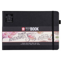 Блокнот Sakura Sketch, 140 г м2, 21х14,8 см, 80 л, кремово-белый, Sakura