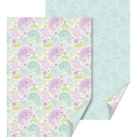 Бумага с рисунком Пейсли двусторонняя, Пастельная, 21х31см, 200 г м2, Heyda