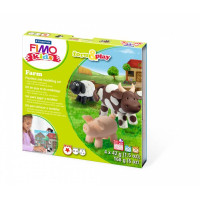 Набор пластики Fimo kids, Ферма , 4 цв.х42 г, Fimo