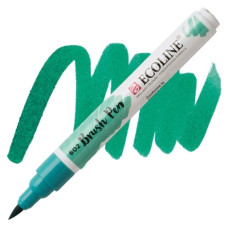 Ручка-кисточка Ecoline Brushpen (602), Зеленая темная, Royal Talens