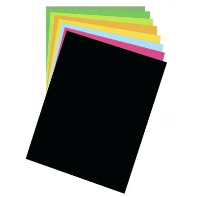 Бумага для дизайна Fotokarton B2 (50х70см) №90 Черная, 300 г м2, Folia