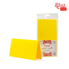 Набор заготовок для открыток 5 шт, 21х10,5 см, №2, желтый, 220 г м2, ROSA TALENT