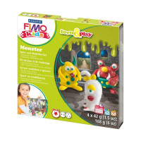 Набір пластики Fimo kids, "Монстр", 4 кол.*42 г, Fimo