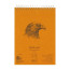 Альбом для ескізів на спіралі AUTHENTIC (Kraft) А5, 90 г/м2, 60л, коричневий колір, SMILTAINIS
