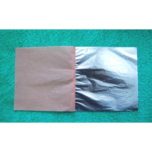 Поталь свободная, Серебро, 14х14см, Trim, 25лист. DK25202