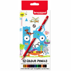Набор детских цветных карандашей, 12цв, карт, коробка, Bruynzeel