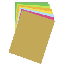 Бумага для дизайна Fotokarton B2 (50х70cм), Яркое золото, 300 г м2 , Folia