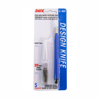 Нож макетный С-603, пластиковая ручка, 20 сменных лезвий, DAFA