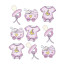 Набір декоративних елементів "Дитячий 2", рожевий, 9шт, Knorr Prandell