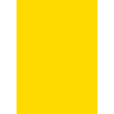 Бумага для дизайна Tintedpaper В2 (50х70см), №14 желтая, 130 г м , без текстуры, Folia