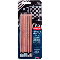 Набор цветных карандашей Metallic PASTEL, 6 цв, блистер, Derwent
