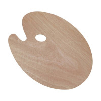 Палитра деревянная, овальная, 30х40 см, (толщина 3 мм,), D,K,ART CRAFT