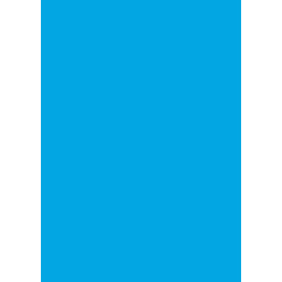 Бумага для дизайна Tintedpaper А4 (21х29,7см), №33 пасифик голубой, 130 г м , без текстуры, Folia