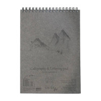 Альбом для каллиграфии и леттеринга на спирали AUTHENTIC А5, 100 г м2, 50л, белая бумага, SMILTAINIS